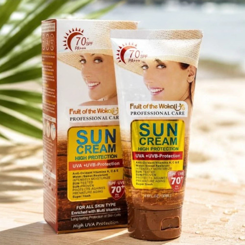 کرم ضد آفتاب ووکالی SPF 70 Wokali