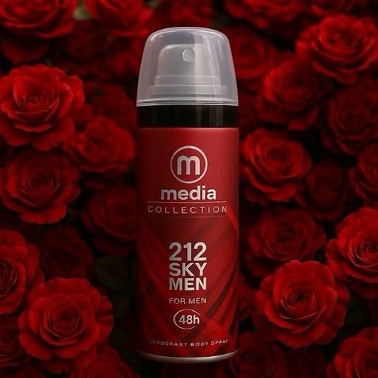 اسپری بدن مردانه مدیا مدل 212 sky men