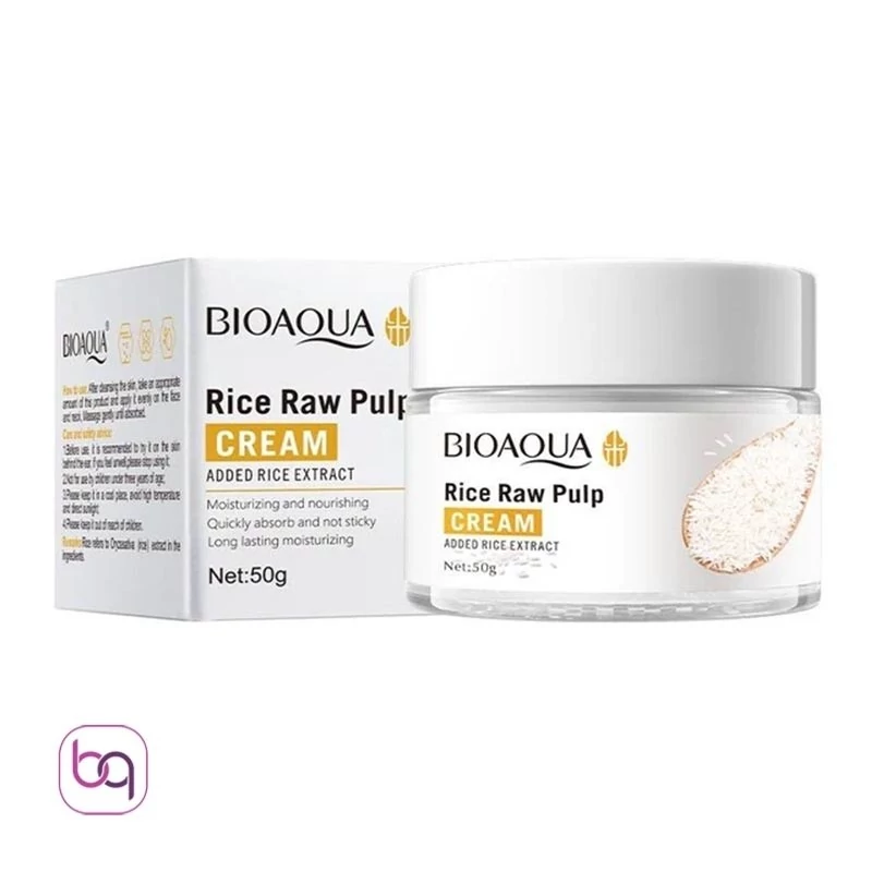 کرم مرطوب کننده صورت بیوآکوا مدل Rice Raw