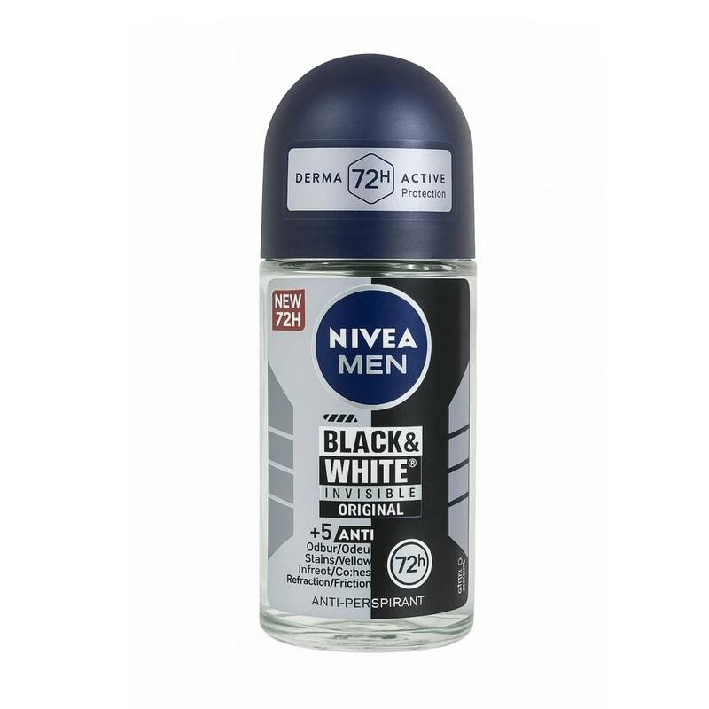 مام رول ضد تعریق مردانه Black & White Invisible