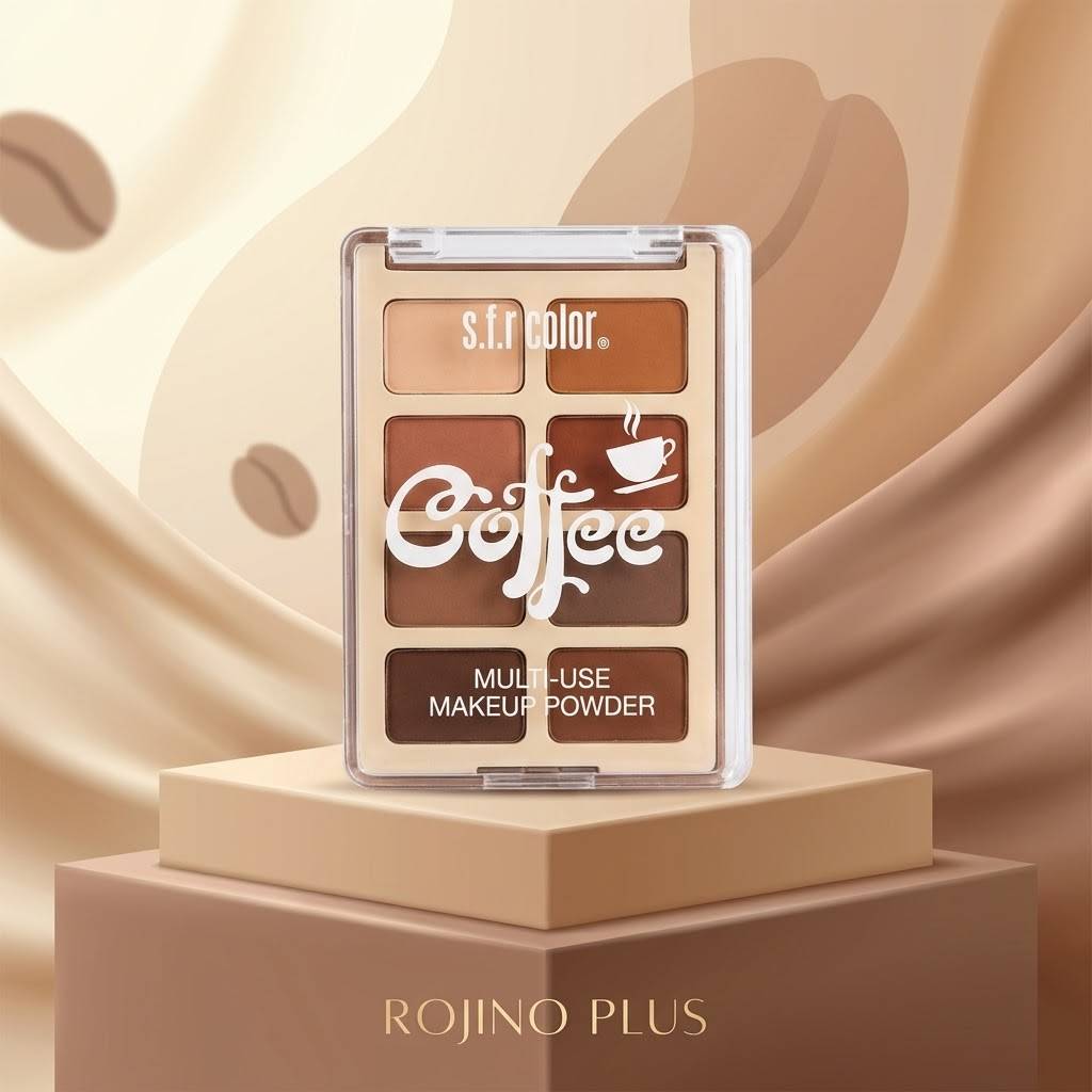 پالت پودر آرایشی چندکاره S.F.R Color مدل Coffee